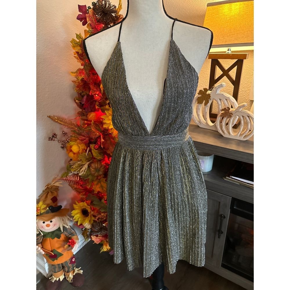 Ever After women's dress size‎ small gold sparkly